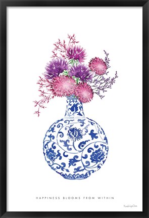 Framed Chinoiserie Style I Print