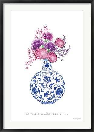 Framed Chinoiserie Style I Print