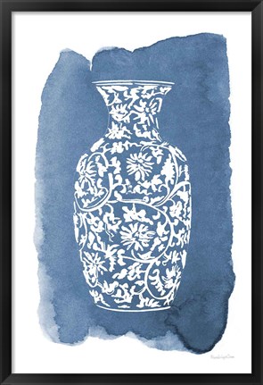 Framed Chinese Vase II Print