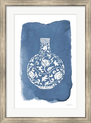 Framed Chinese Vase I Print