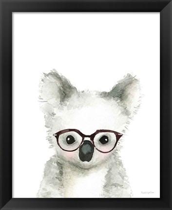 Framed Koala in Glasses Print