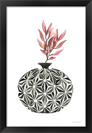 Framed Geometric Vases IV Print