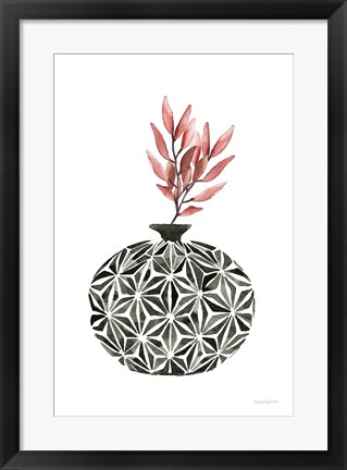 Framed Geometric Vases IV Print