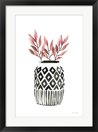 Framed Geometric Vases II Print