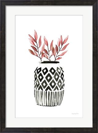 Framed Geometric Vases II Print