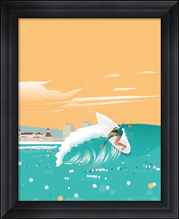 Framed San Diego No Words Print