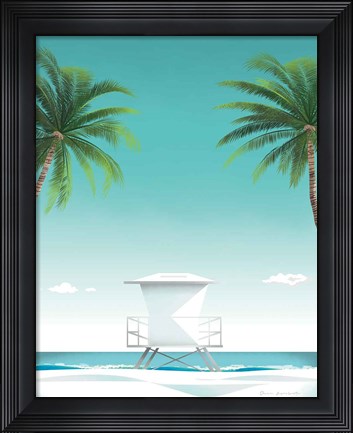 Framed Malibu No Words Print