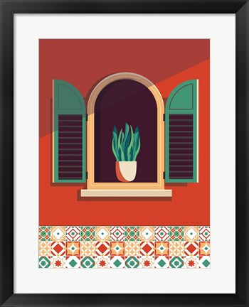 Framed Window Lisboa Print