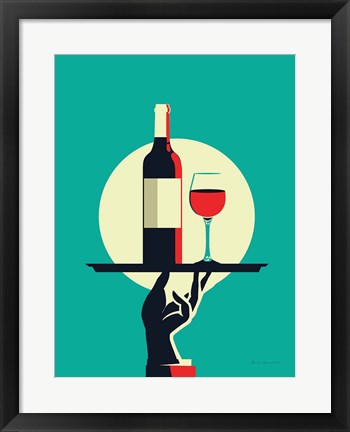 Framed Red Wine Print