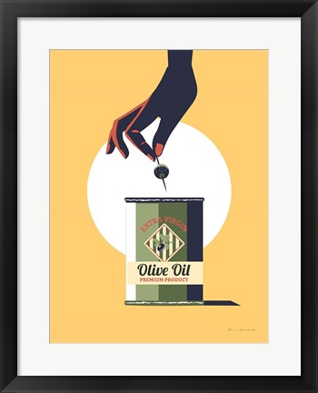 Framed Olive Oil Print