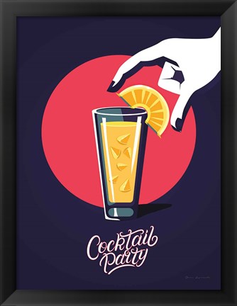 Framed Cocktail Party Print