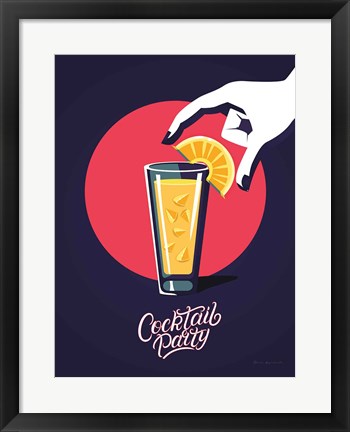 Framed Cocktail Party Print