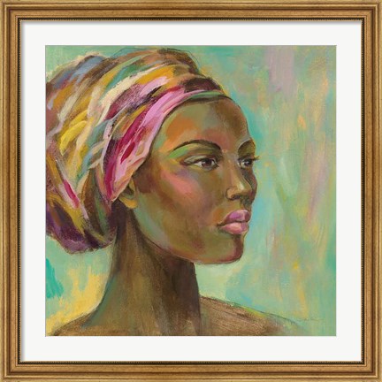Framed African Woman I Print