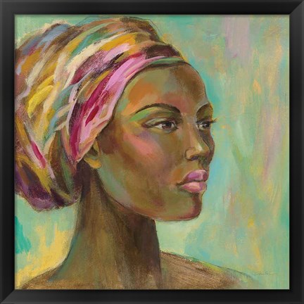 Framed African Woman I Print