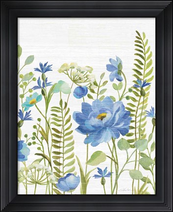 Framed Botanical Blue VIII Print