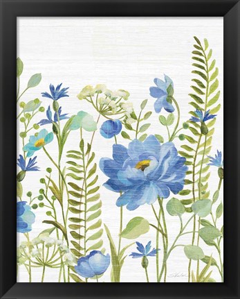 Framed Botanical Blue VIII Print