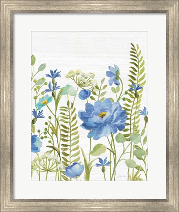 Framed Botanical Blue VIII Print