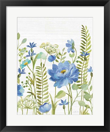 Framed Botanical Blue VIII Print