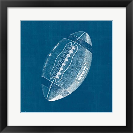 Framed Ball Four Blueprint III Print