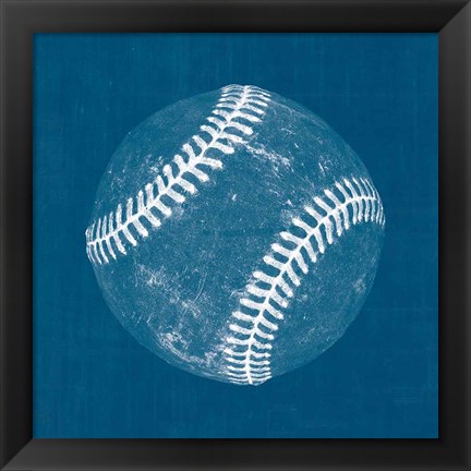 Framed Ball Four Blueprint I Print