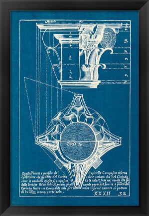 Framed Architectural Drawings X Blueprint Print