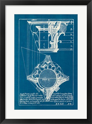 Framed Architectural Drawings X Blueprint Print