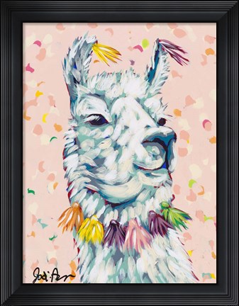 Framed Drama Llama II Print