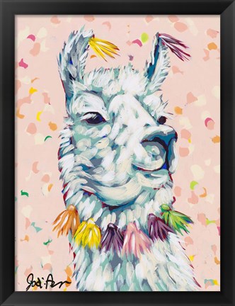 Framed Drama Llama II Print