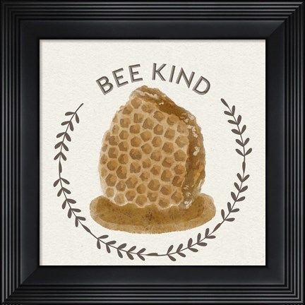Framed Bee Hive II-Bee Kind Print