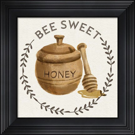 Framed Bee Hive III-Bee Sweet Print