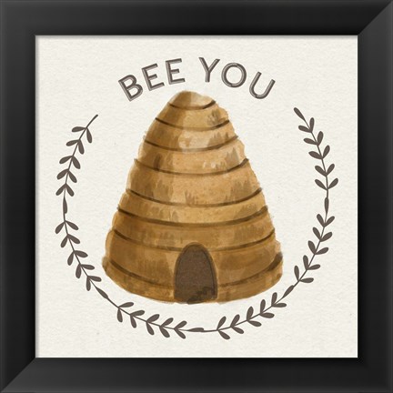 Framed Bee Hive IV-Bee You Print