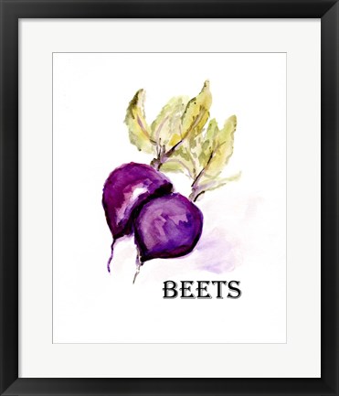 Framed Veggie Sketch III-Beets Print