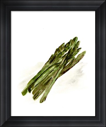 Framed Veggie Sketch plain I-Asparagus Print