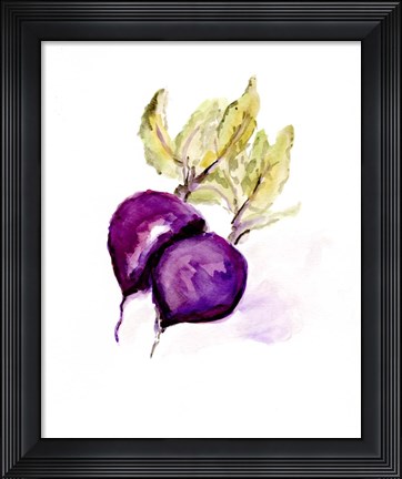 Framed Veggie Sketch plain III-Beets Print