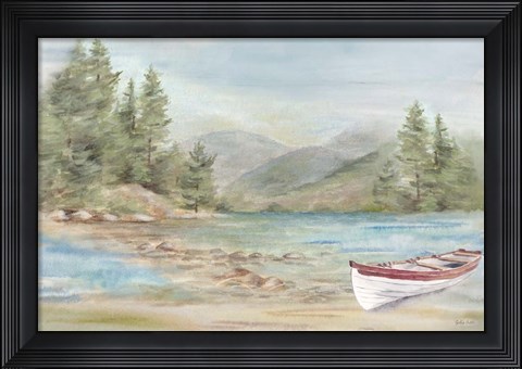 Framed Woodland Reflections landscape I Print