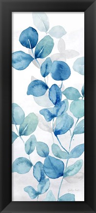 Framed Indigo Botanical panel V Print