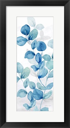 Framed Indigo Botanical panel V Print
