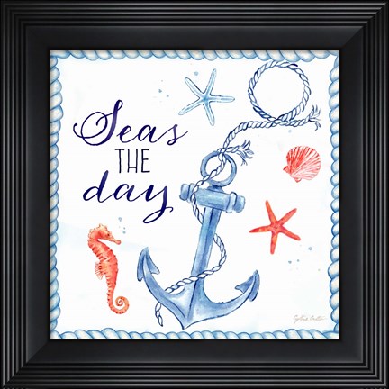 Framed Nautical Sea Life III-Anchor Print