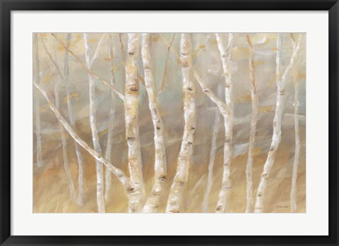 Framed Autumn Birch landscape Print