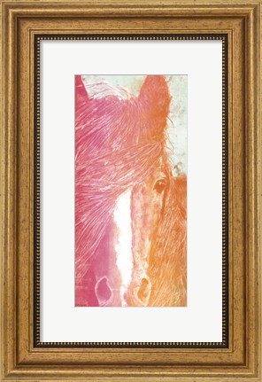 Framed Colorful Horse panel Print