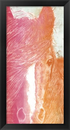 Framed Colorful Horse panel Print