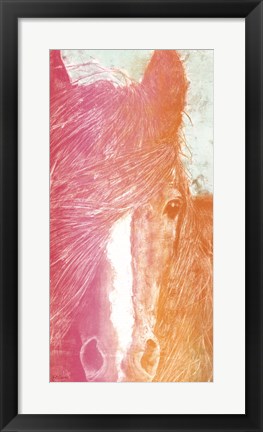 Framed Colorful Horse panel Print