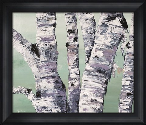 Framed Birch Tree Close Up II Print