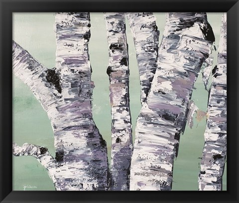 Framed Birch Tree Close Up II Print