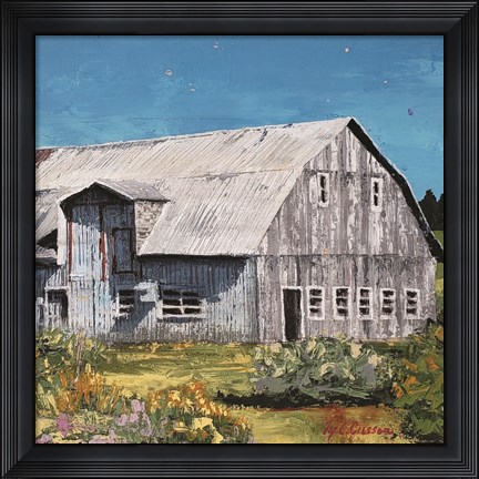Framed Portrait of a Barn Print