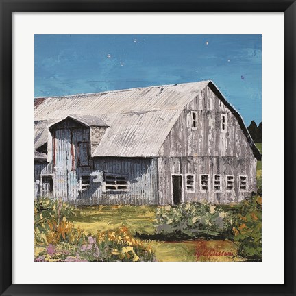 Framed Portrait of a Barn Print