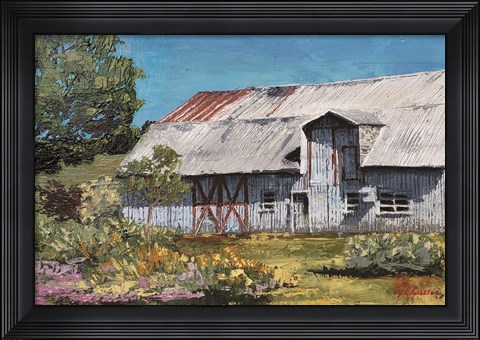 Framed Portrait of a Barn landscape Print