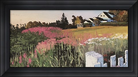 Framed Farmyard Landscape I Print
