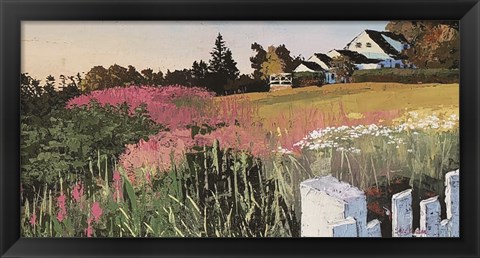 Framed Farmyard Landscape I Print