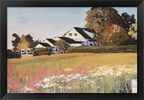 Framed Farmyard Landscape II Print